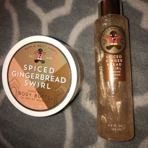 Bath & Body Works: Spiced Gingerbread Swirl set